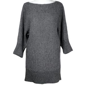 Ann Taylor Grey Wool Blend Dolman Sleeve Sweater